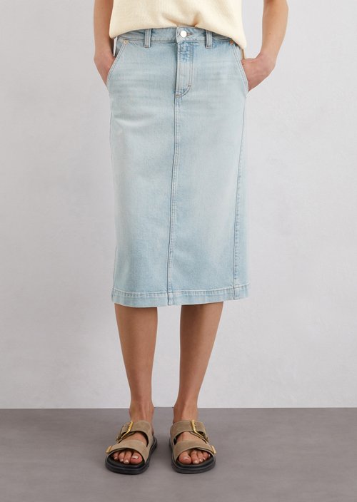 Regular denim skirt — M007