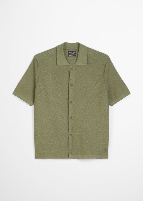 Regular knit bowling shirt — M443