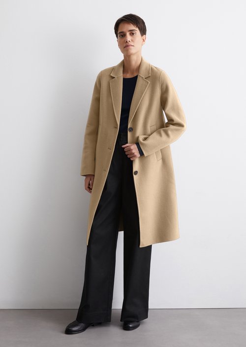 Regular single-breasted coat — M745