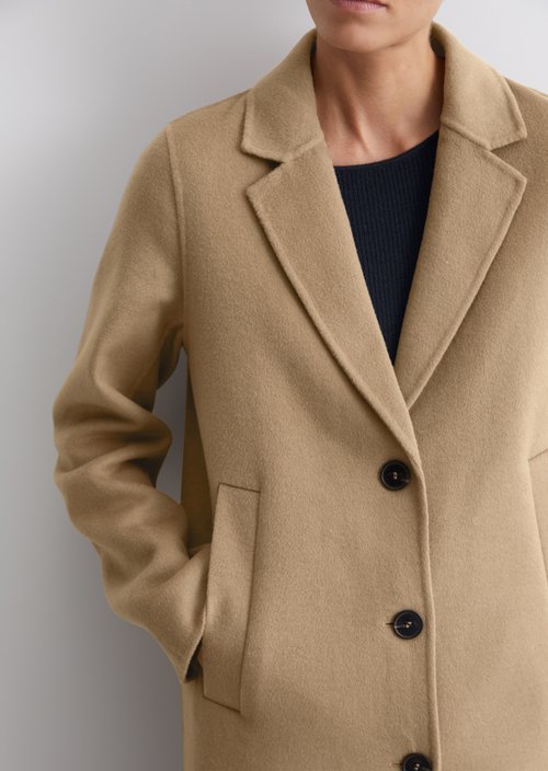 Regular single-breasted coat — M745