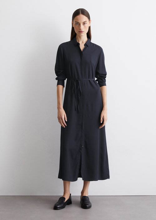 Shirt dress regular — Dark blue