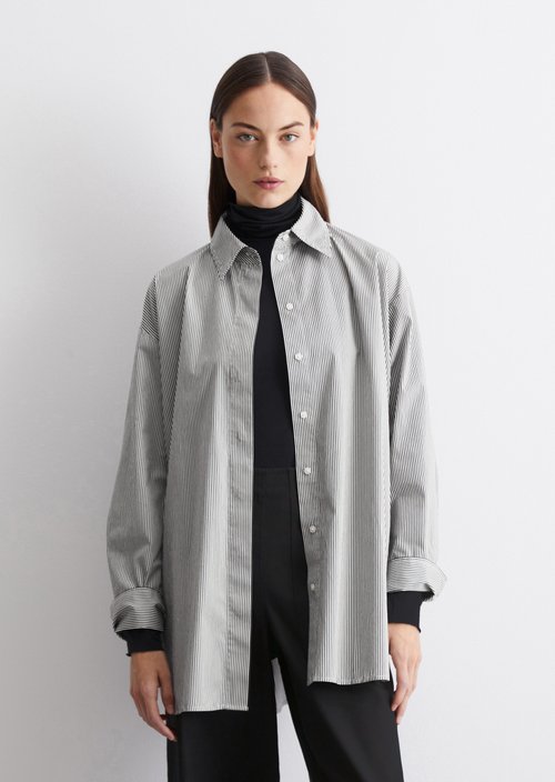 Oversize striped blouse — MB31