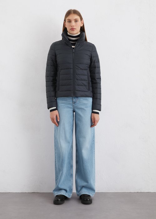 Lightweight quilted jacket fitted — Dark blue
