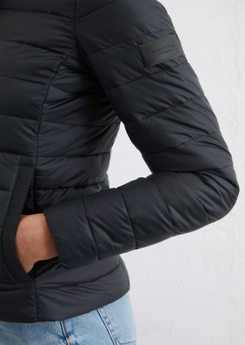 Lightweight quilted jacket fitted — Dark blue
