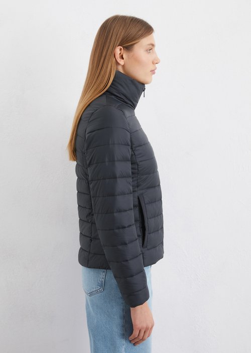 Lightweight quilted jacket fitted — Dark blue