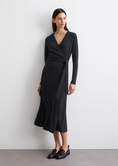Jersey dress shaped — Dark blue