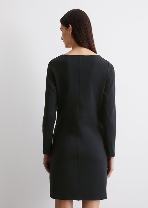 Jersey dress shaped — Dark blue