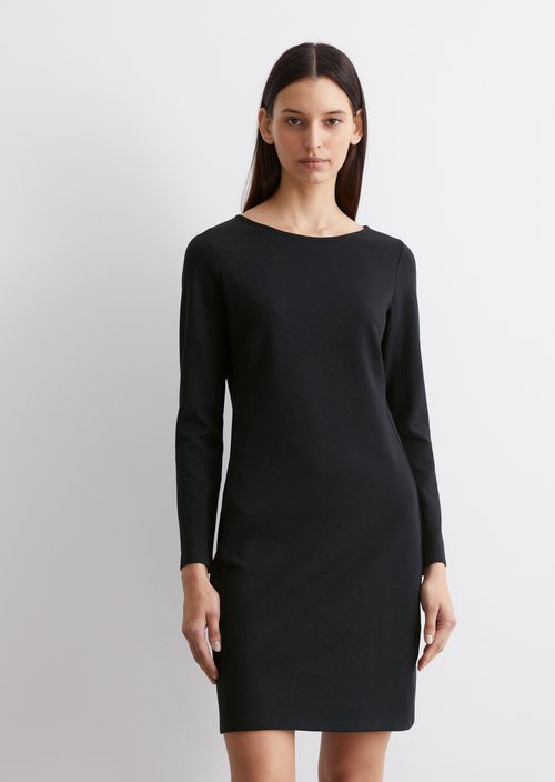 Jersey dress shaped — Dark blue