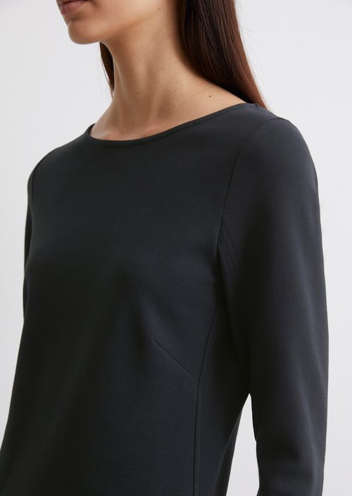 Jersey dress shaped — Dark blue