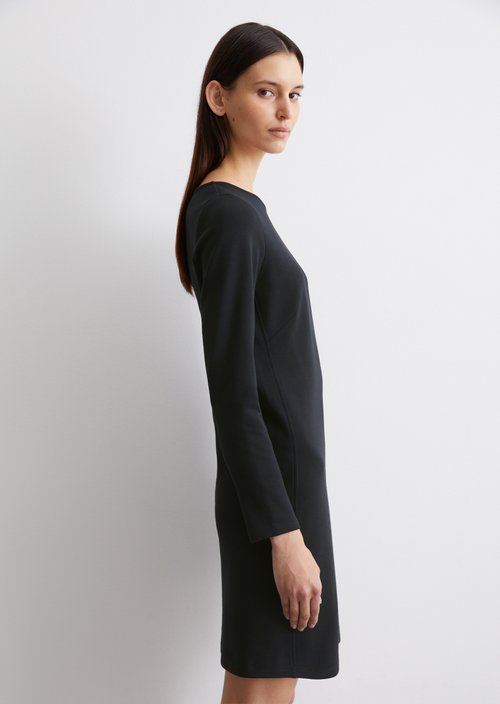 Jersey dress shaped — Dark blue