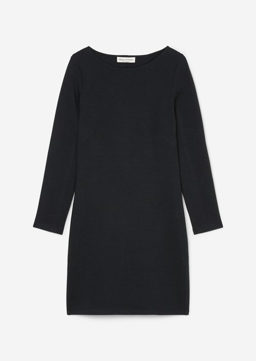 Jersey dress shaped — Dark blue