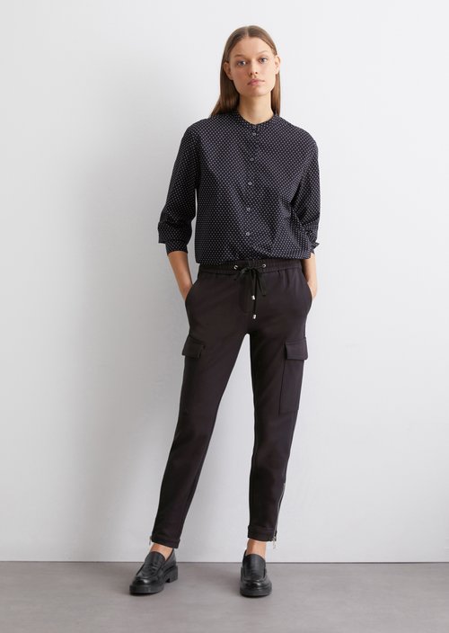 Cargo travel pants tapered — Dark blue