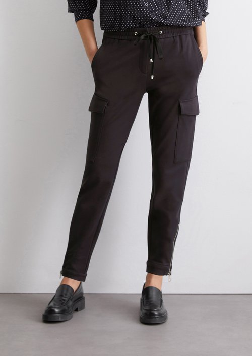 Cargo travel pants tapered — Dark blue