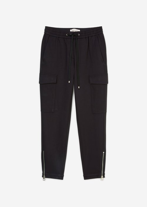 Cargo travel pants tapered — Dark blue