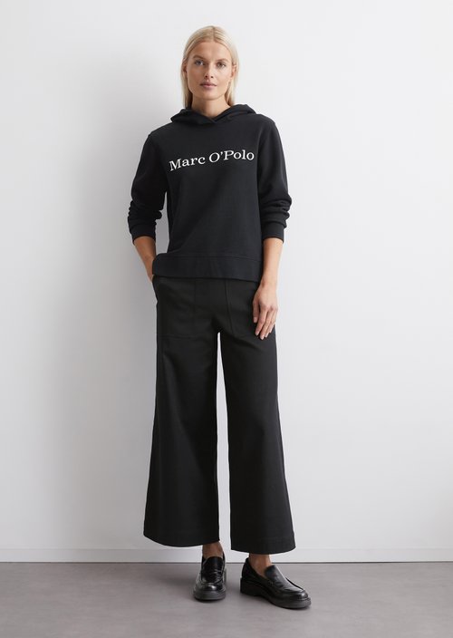 Logo hooded sweatshirt relaxed — Dark blue