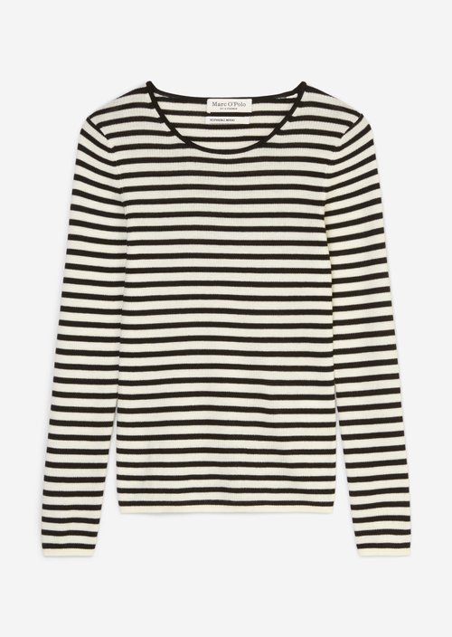 Striped fine knit sweater slim — MM93