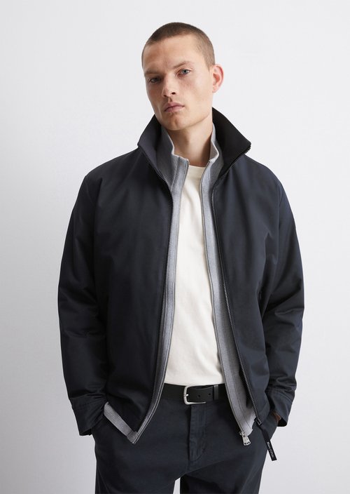 Lined jacket regular — Dark blue