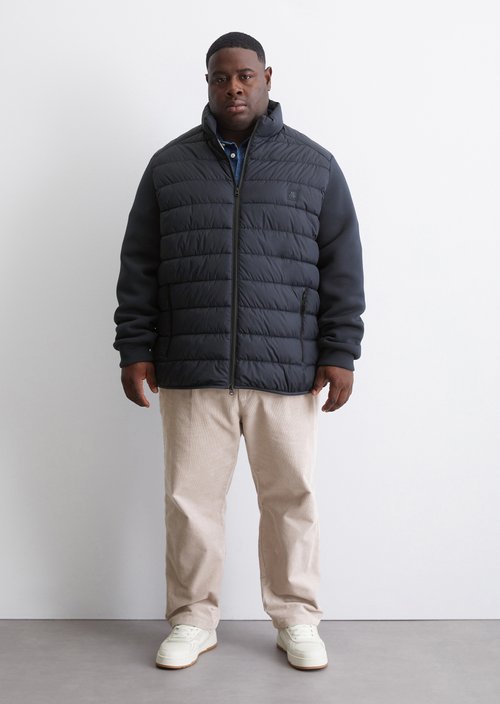 Quilted jacket regular — Dark blue
