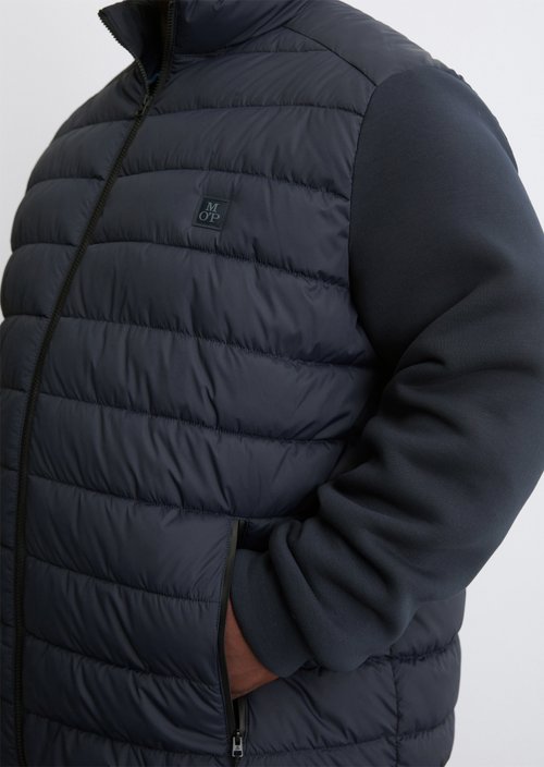 Quilted jacket regular — Dark blue