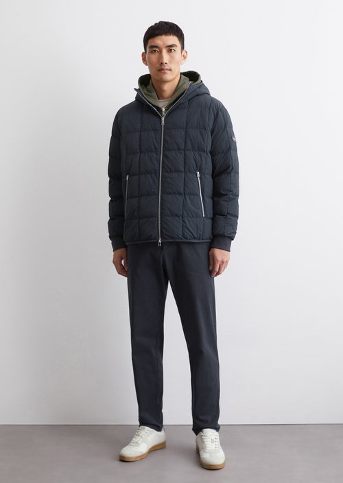 Quilted jacket regular — Dark blue