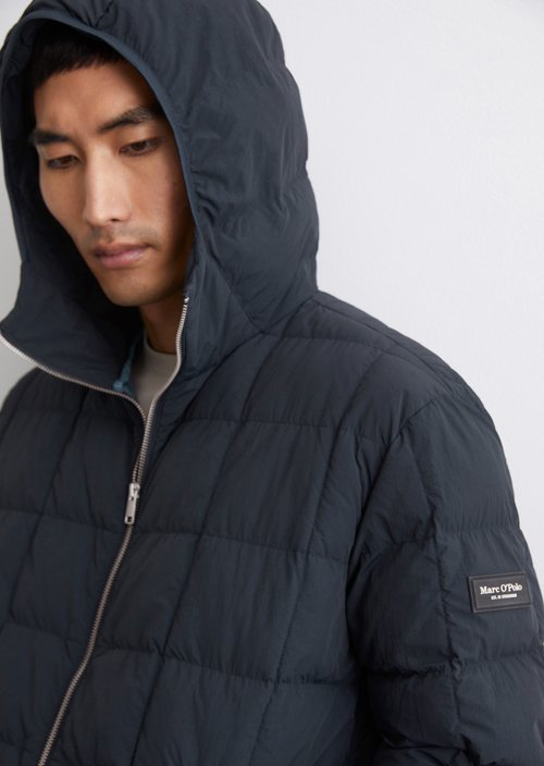 Quilted jacket regular — Dark blue