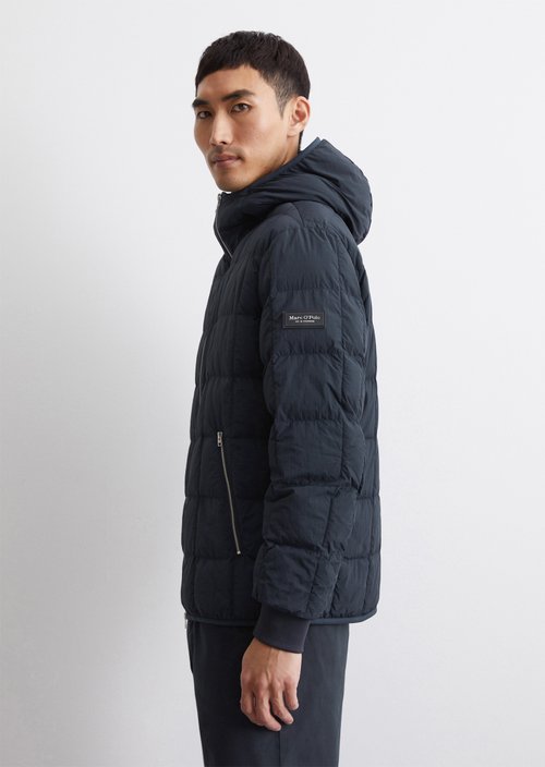 Quilted jacket regular — Dark blue
