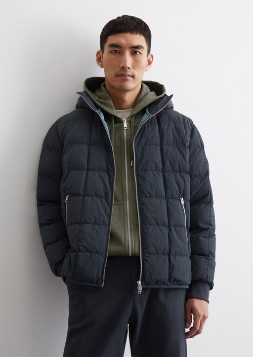 Quilted jacket regular — Dark blue