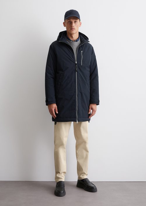 Hooded parka regular — Dark blue