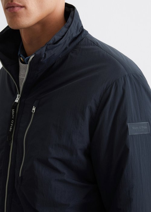 Hooded parka regular — Dark blue
