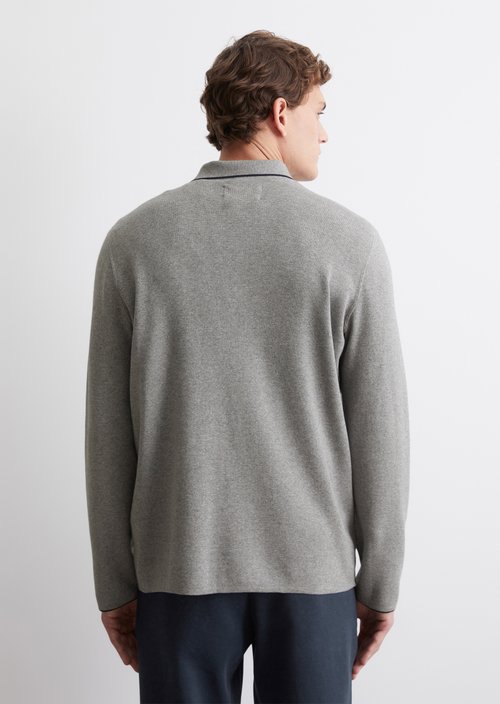 DfC regular polo-style sweater — Light grey
