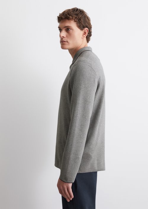 DfC regular polo-style sweater — Light grey