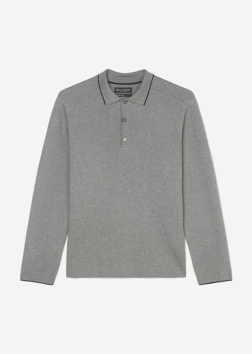 DfC regular polo-style sweater — Light grey