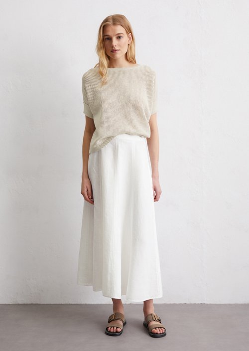 Flared skirt — White