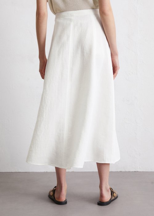 Flared skirt — White
