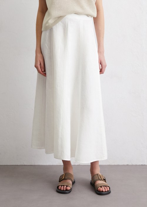 Flared skirt — White