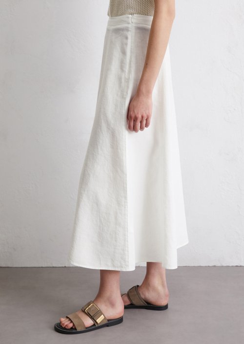 Flared skirt — White