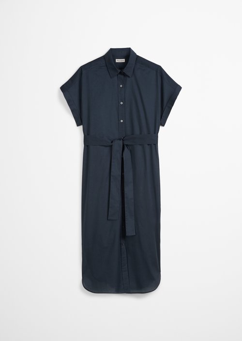 Relaxed shirt dress — Dark blue