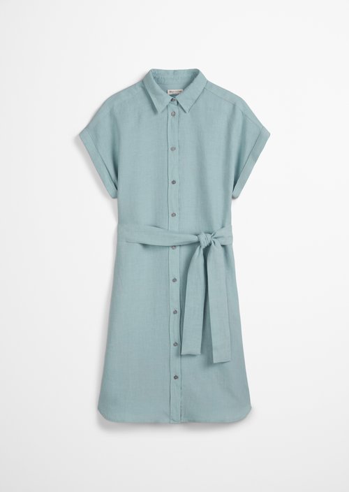 Relaxed linen dress — Light green