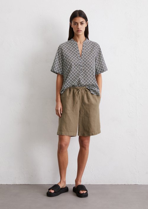 Regular patterned tunic blouse — MI23