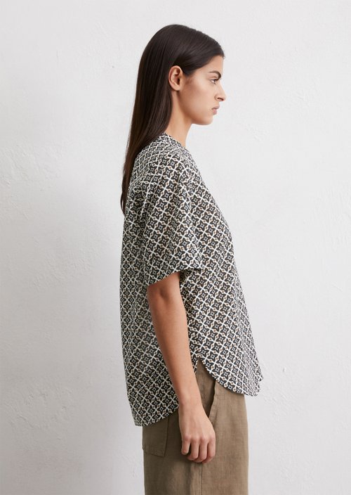 Regular patterned tunic blouse — MI23