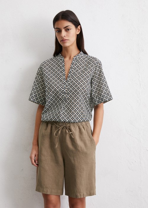 Regular patterned tunic blouse — MI23
