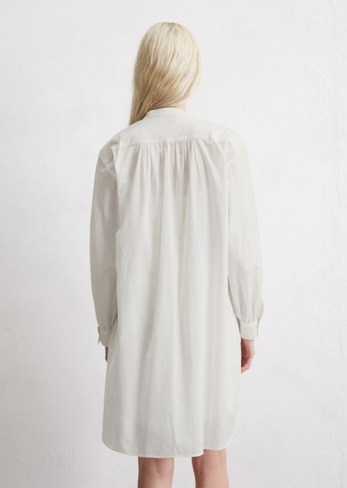 Relaxed shirt dress — White