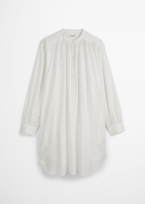 Relaxed shirt dress — White