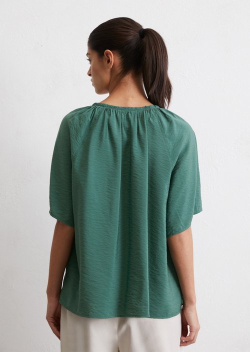 Relaxed blouse — Dark green