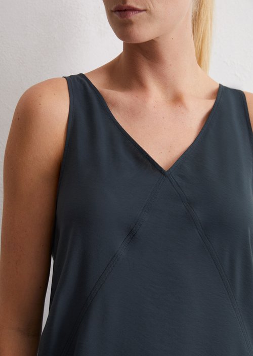 Maxi dress relaxed — Dark blue