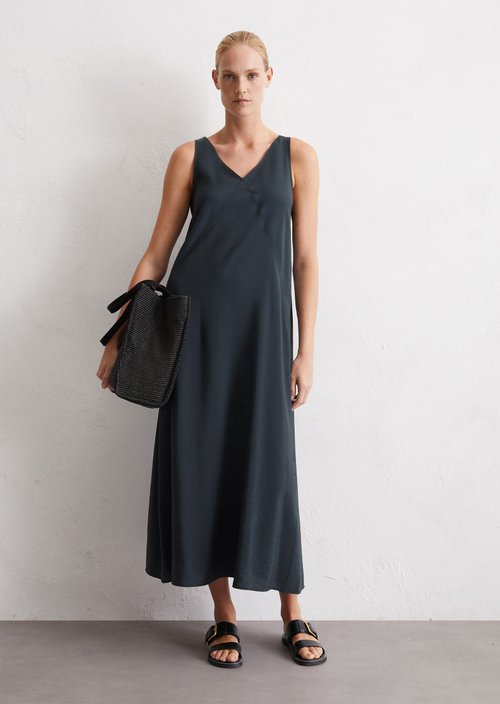 Maxi dress relaxed — Dark blue