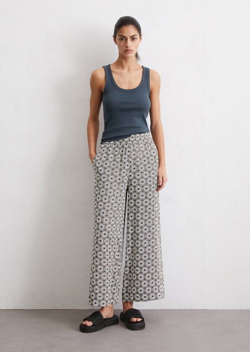 Wide print trousers — MF68