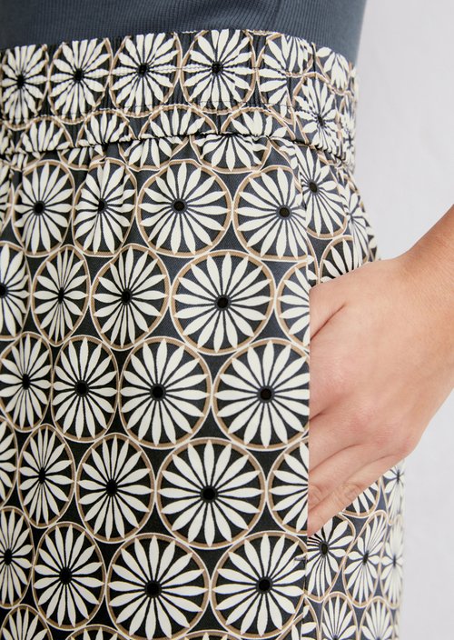 Wide print trousers — MF68