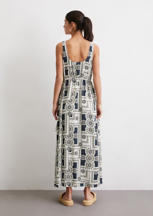Print dress flared — MF48
