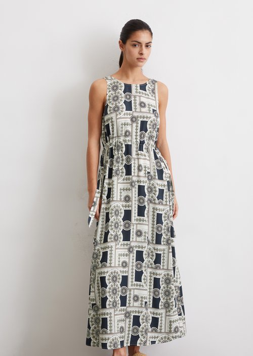 Print dress flared — MF48